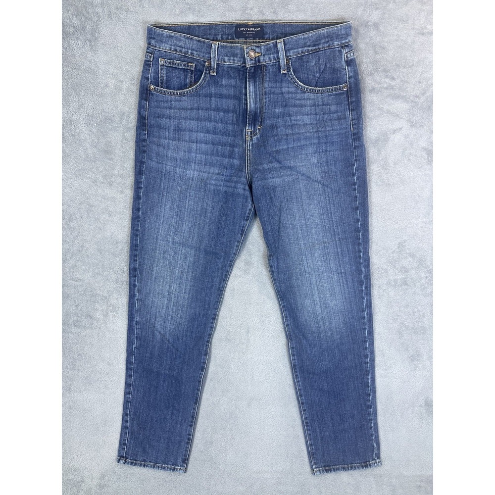 Lucky Brand‎ Jeans Womens 10/30 Blue Medium Wash Mid Rise Authentic Straight